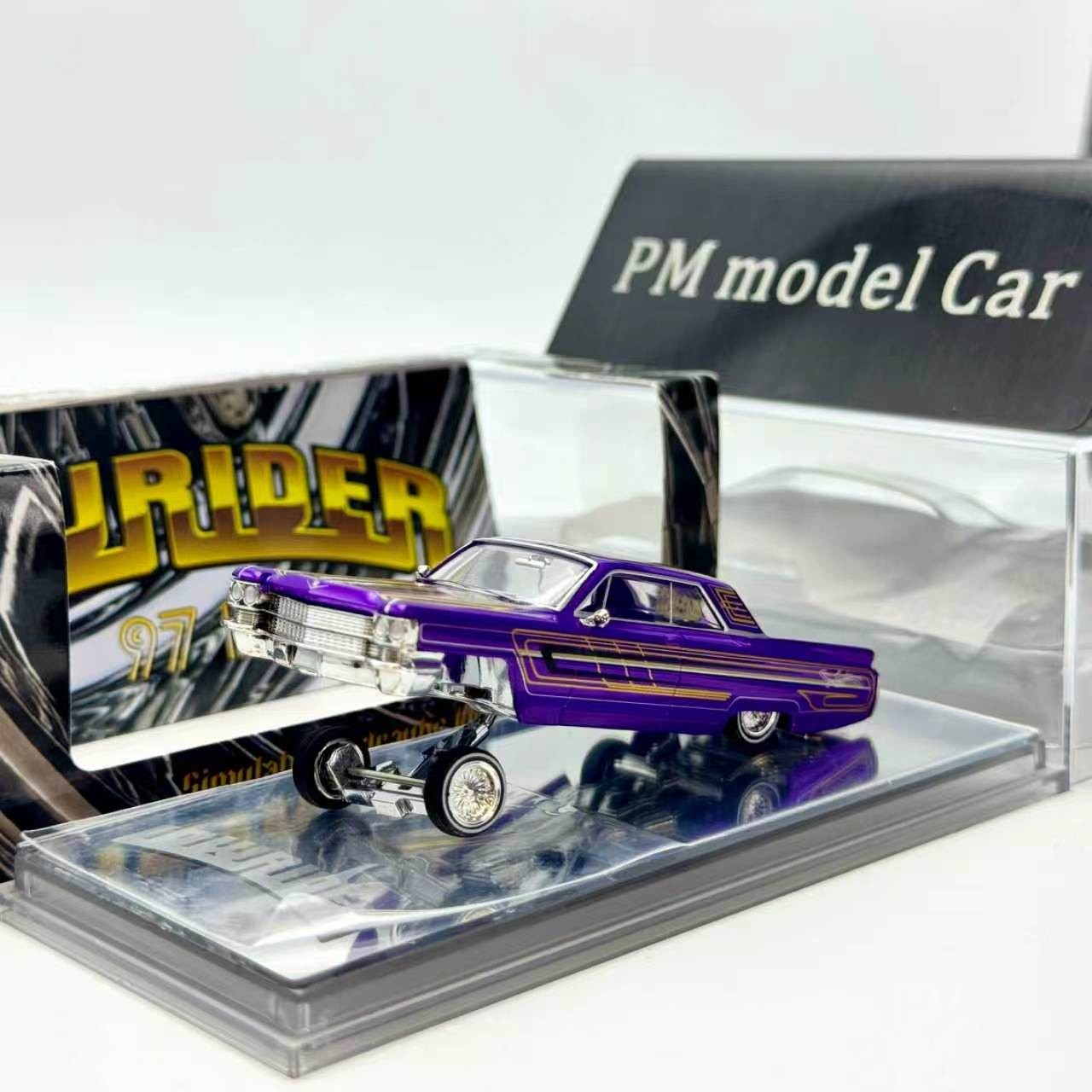 97M 1:64 1964 Coupe Coupe DeVille LowRider Diecast Model Car