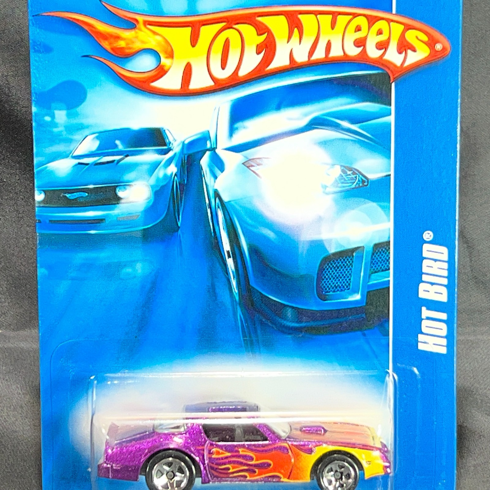 Hot Wheels Hot Bird Purple Orange Flames 2006 Mainline 198/223 J8029 1/64