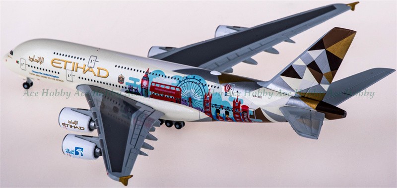 for Herpa for Etihad Airways A380 A6-APE Choose the United Kingdom 1:500 Model