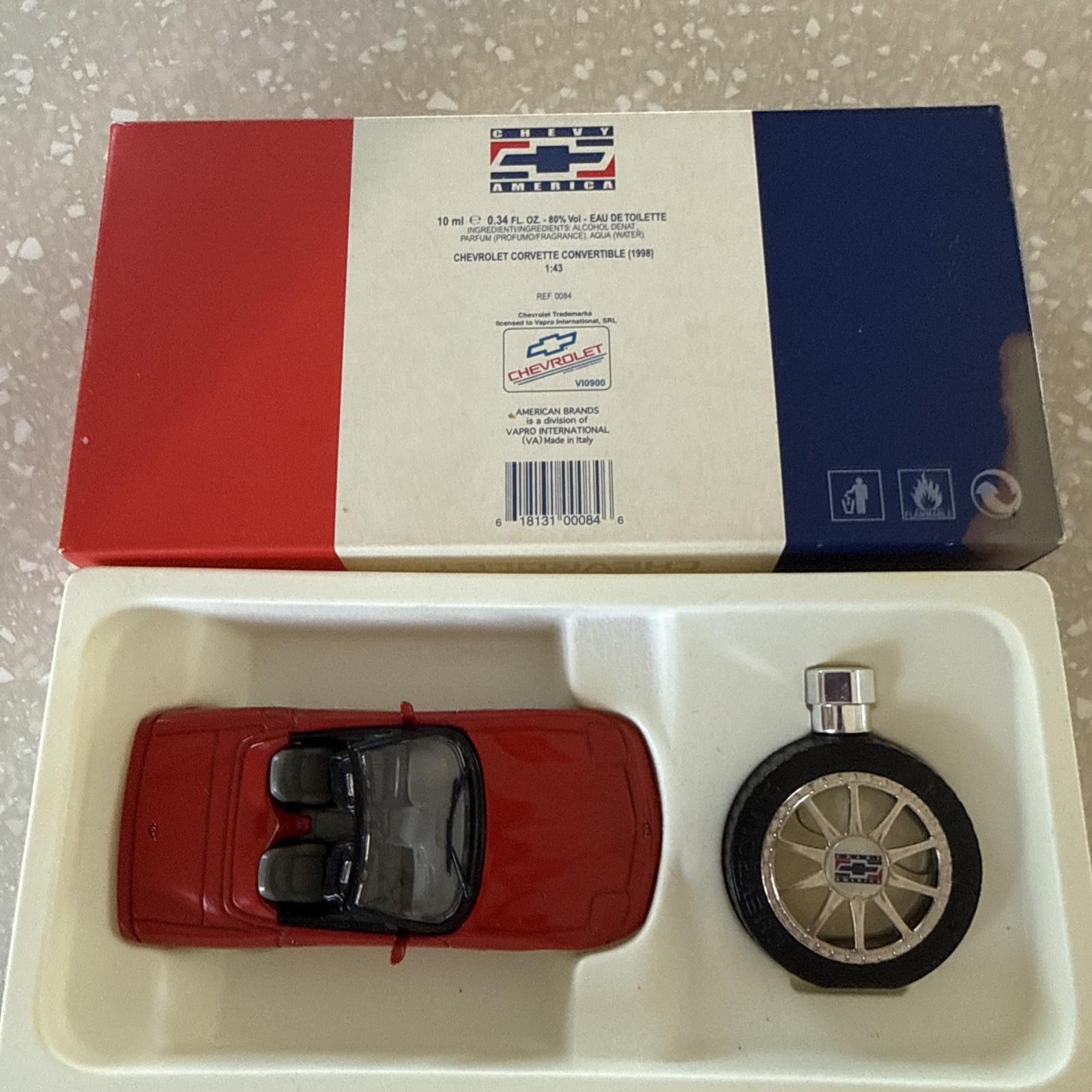 NEW Chevrolet Collection Pour Homme 2 Pcs Set: 10 Ml / 0.34 oz EDT ITALY