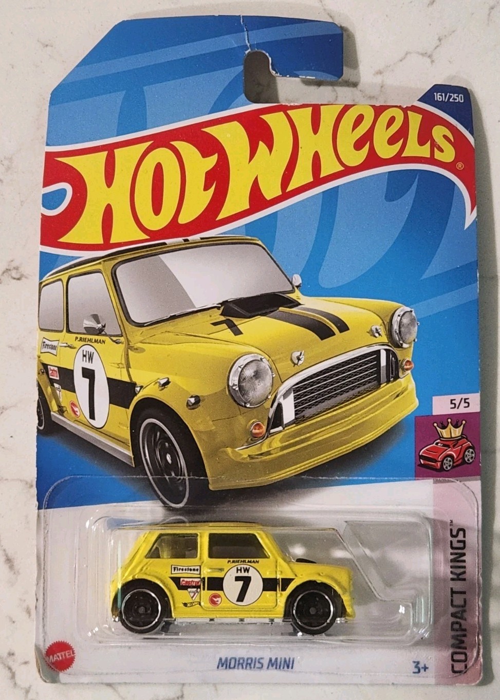 HOT WHEELS 2022 #161 MORRIS MINI COOPER YELLOW TREASURE HUNT TH BRAND NEW
