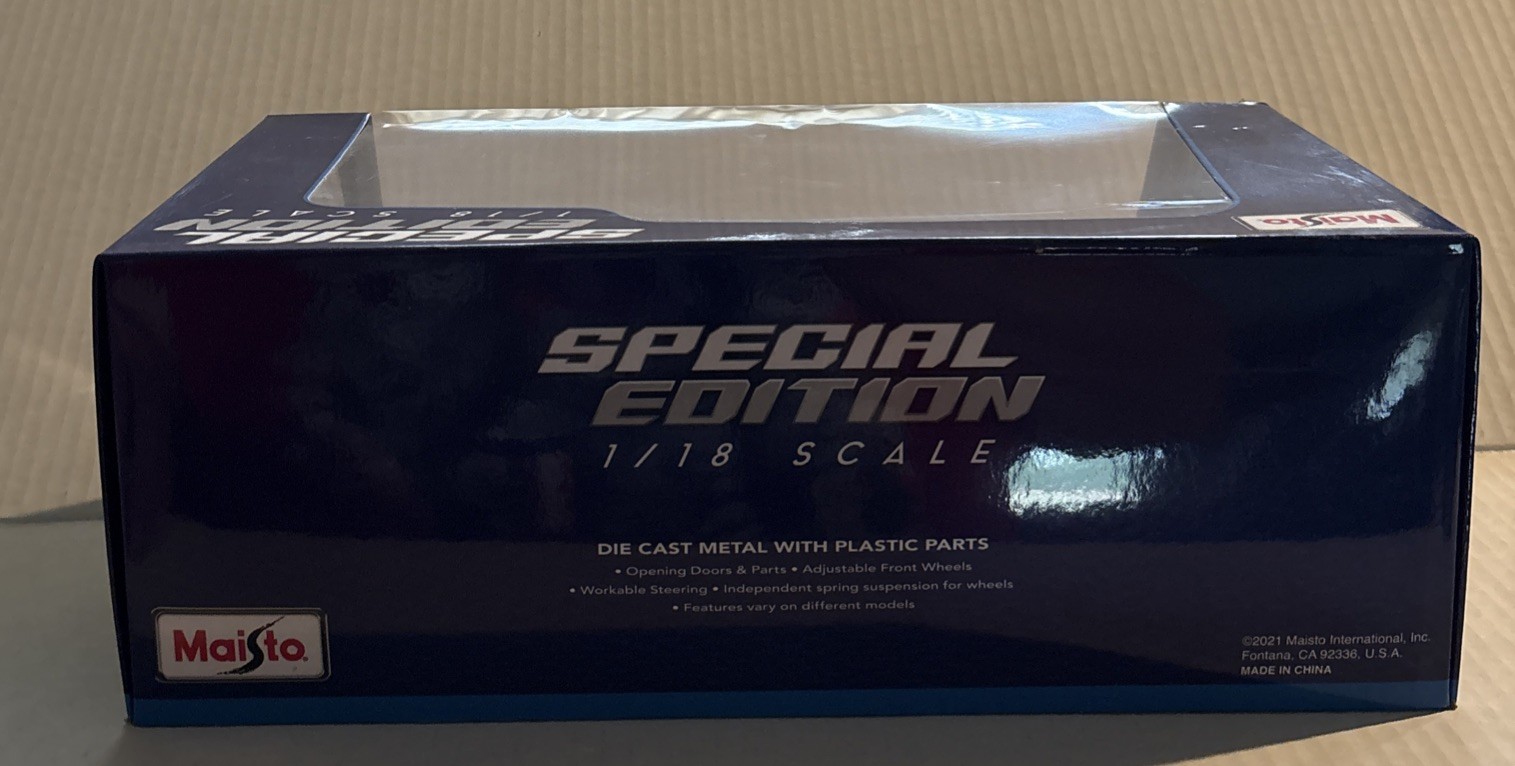 Bugatti Chiron Sport Black 1/18 Maisto Special Edition Die Cast Super Car 31712