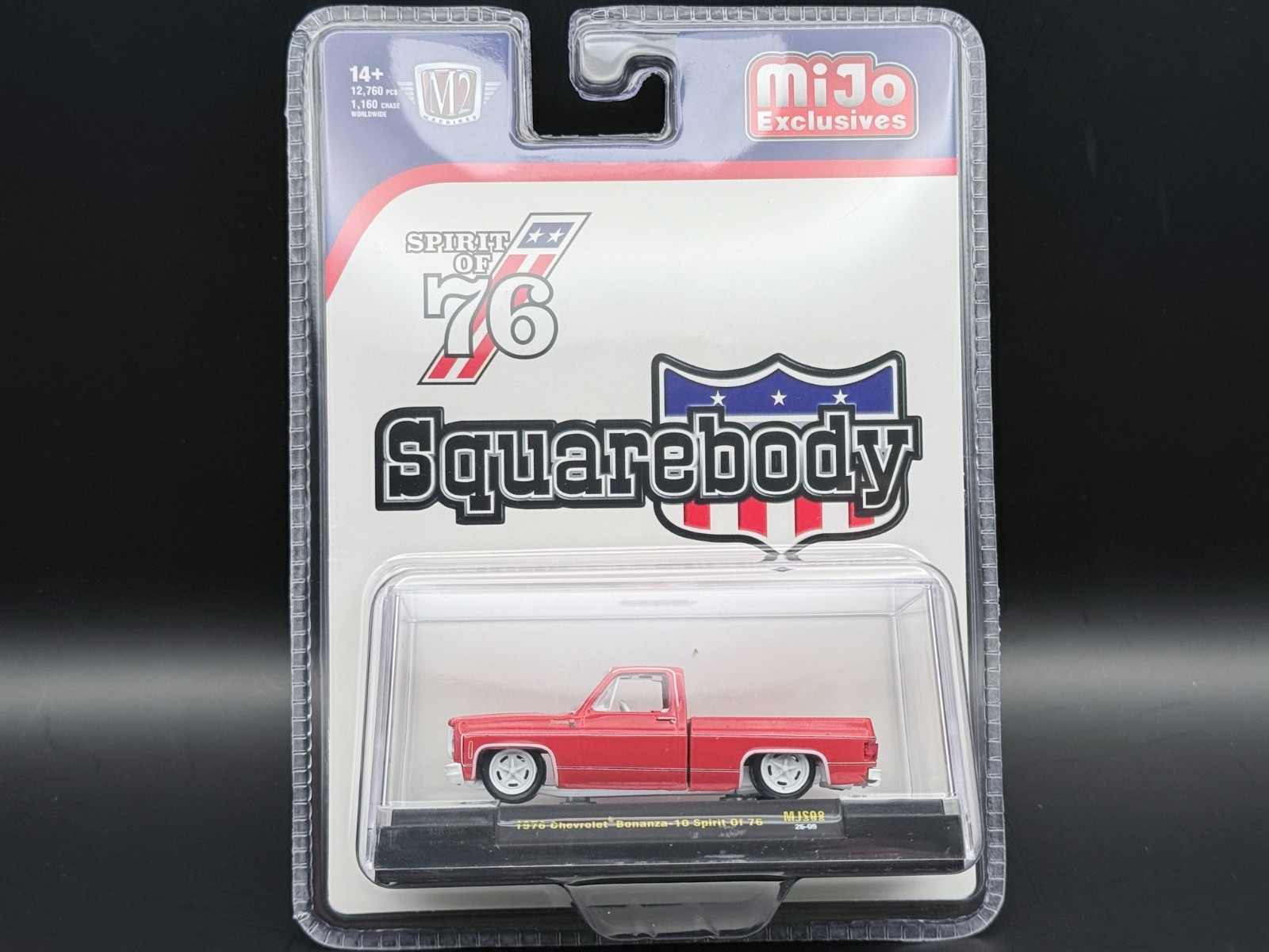 M2 1976 Chevrolet Silverado Bonanza-10 SPIRIT OF 76 Squarebody MJS98 1/64 CHASE