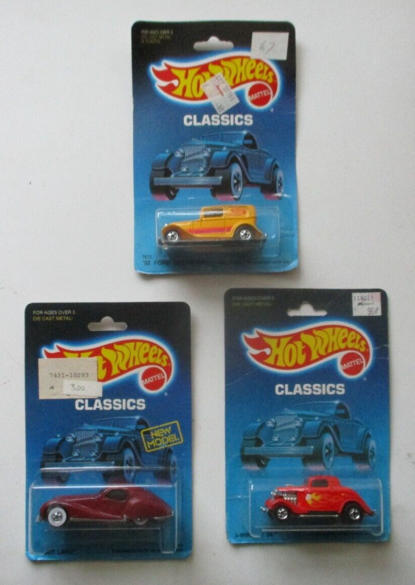 Hot Wheels ’32 Ford Delivery 3 Window 34 Talbot Lago Classics Series Lot of 3