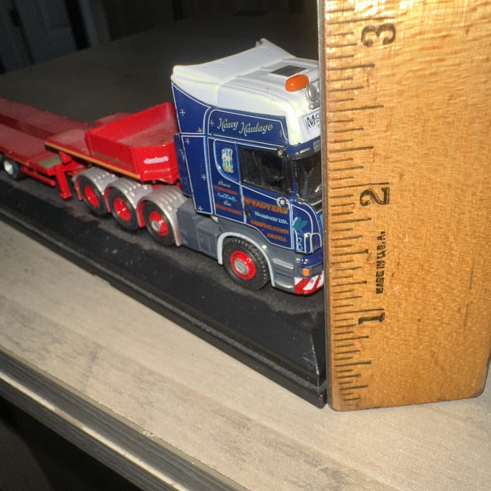 Vintage Oxford Diecast Truck Mcfadden‘S Transport LTD Low Boy ￼