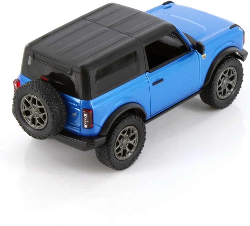 2022 Ford Bronco Hard Top Close Top 1:34 Scale Diecast Model Blue by Kinsmart