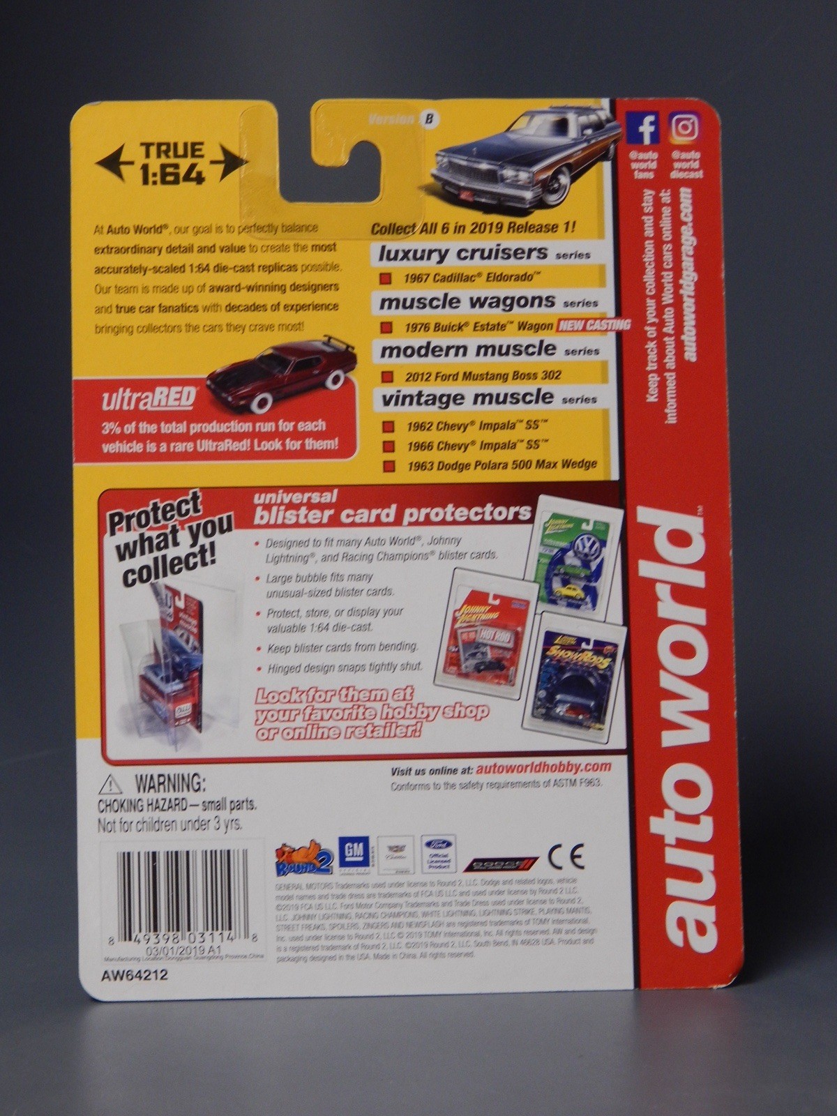 1963 Dodge Polara 500 Max Wedge Medium Blue Poly 1/4000 Auto World 1/64 MIP 2015