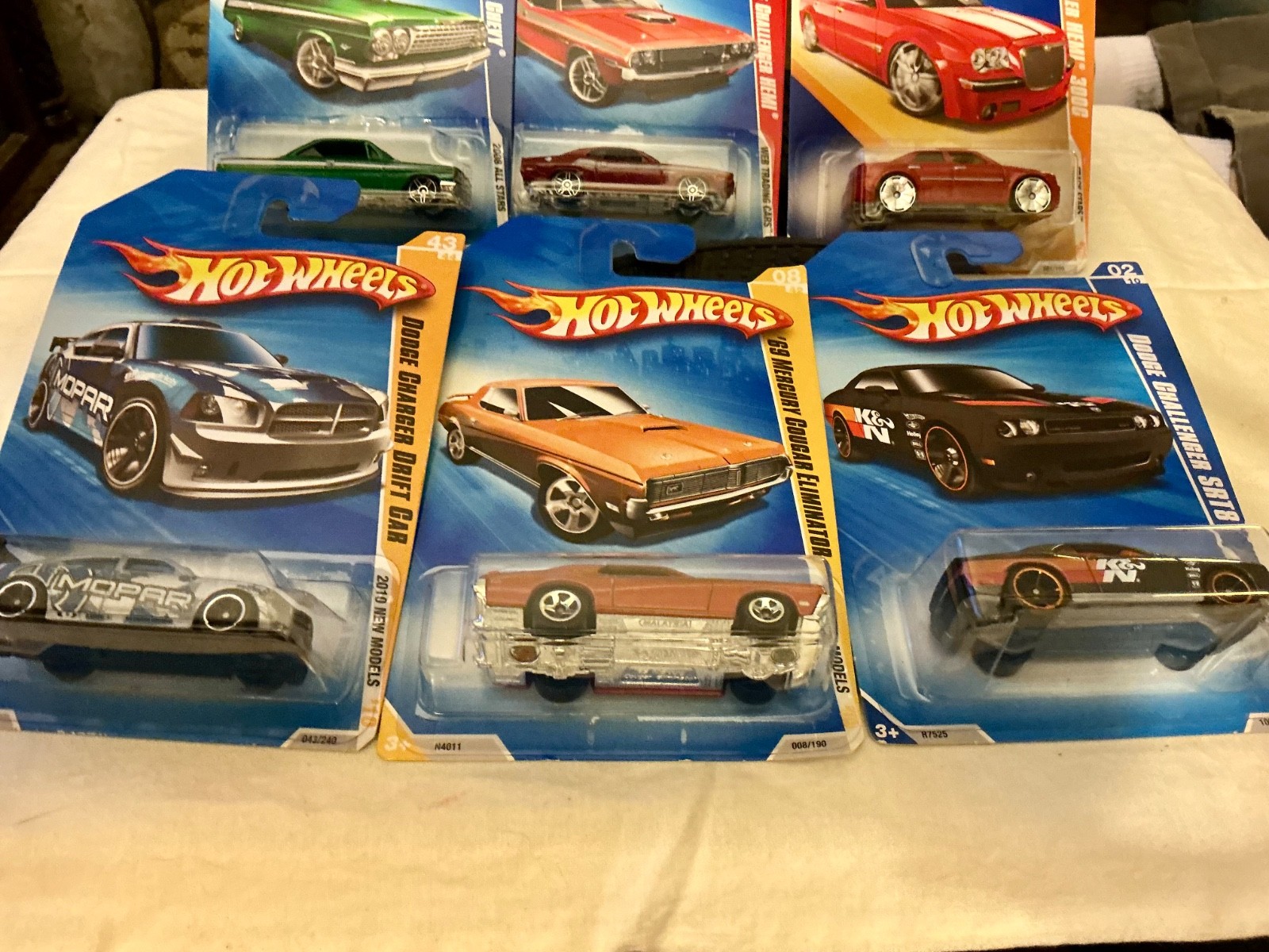 lot of 6 hot wheels various models all new in original pkgs collectible