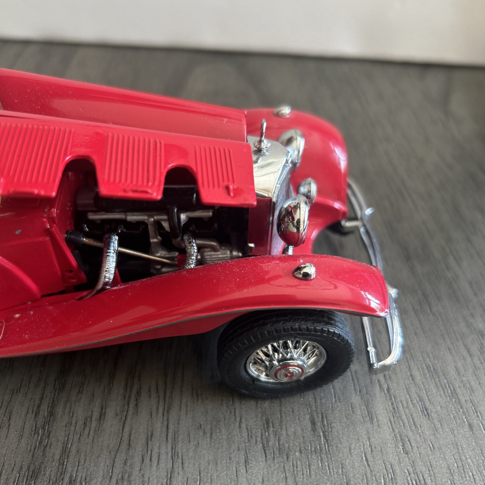Mercedes 500K Special Roadstar 1:24 Franklin Mint Precision Models Red No box