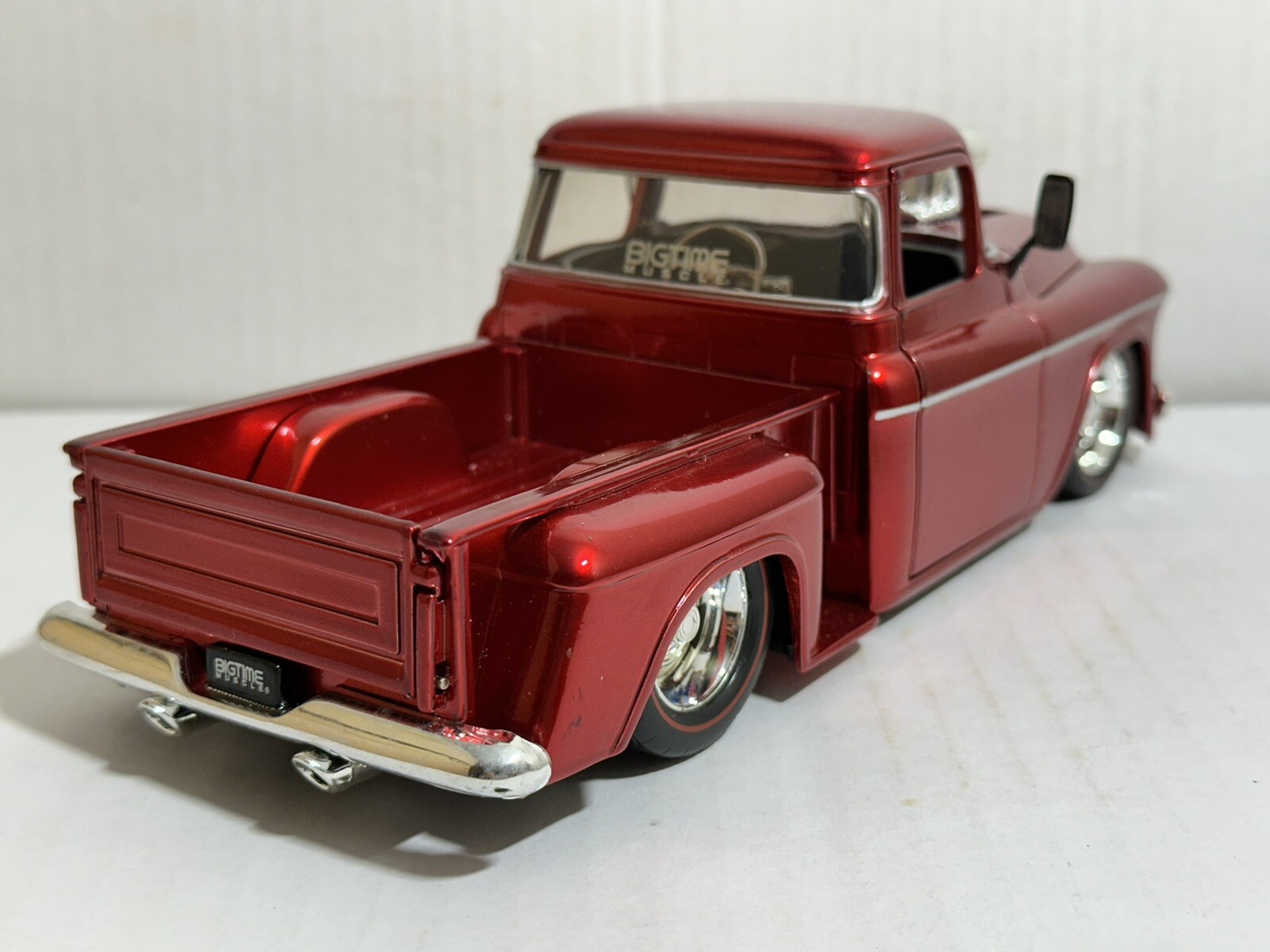 JADA BTM 1955 CHEVY STEPSIDE PICKUP TRUCK RED 1:24 DIECAST BLOWER NEW NO BOX