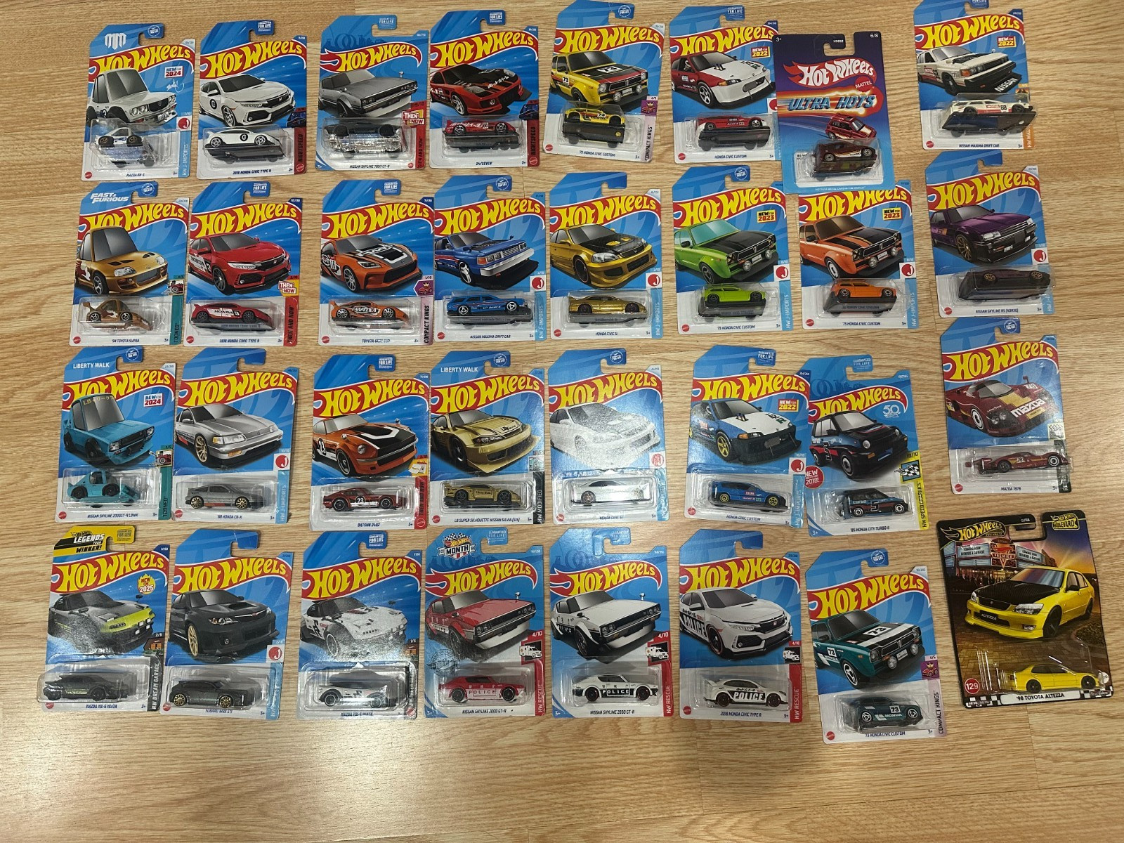 Hot Wheels JDM Car Lots of Honda, Nissan, Toyota, Mazda Models Brand New YouPick