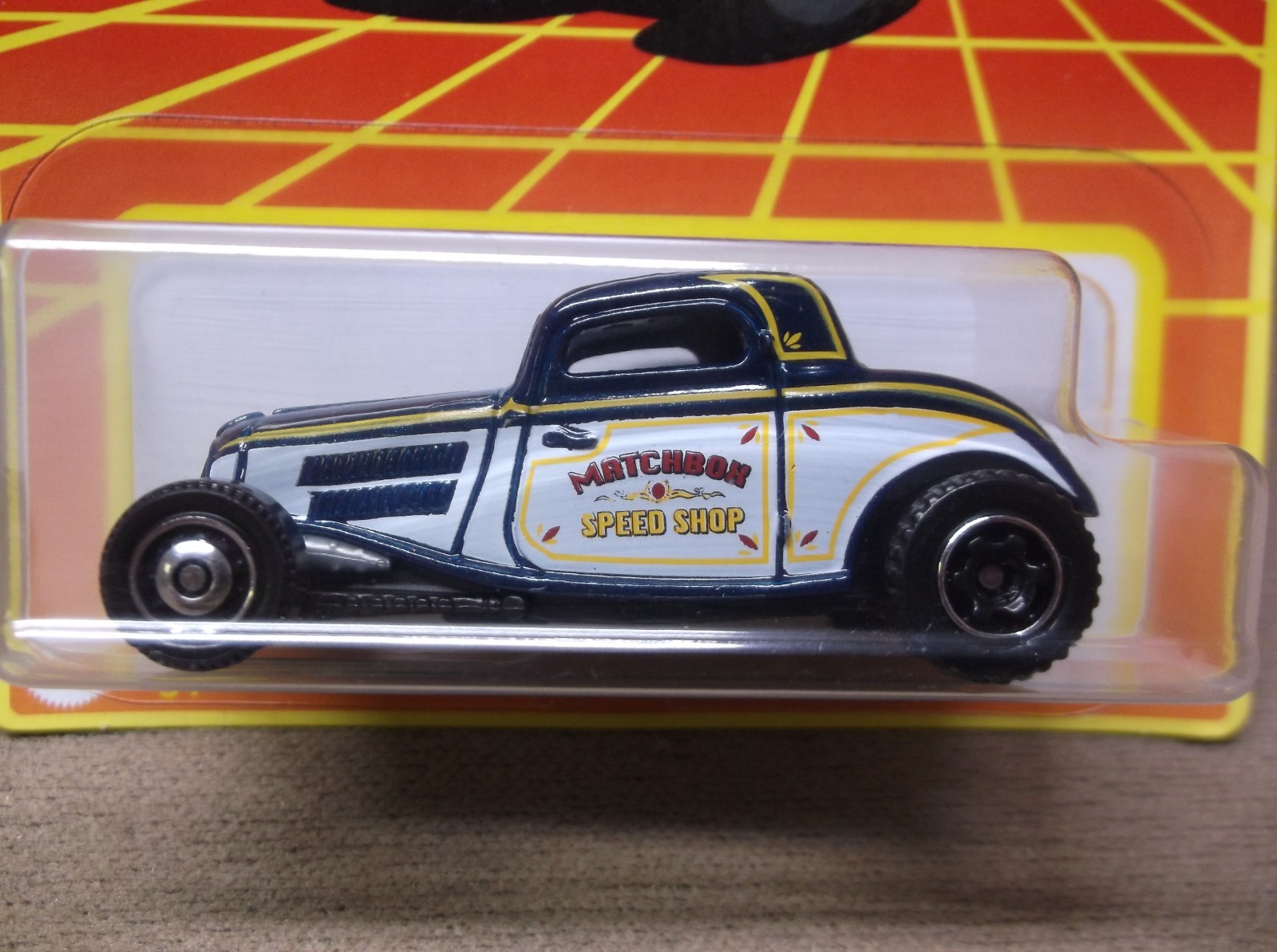 MATCHBOX 2021 #8 BLUE WHIT 1933 33 FORD 3 WINDOW COUPE SPEED SHOP STREET HOT ROD