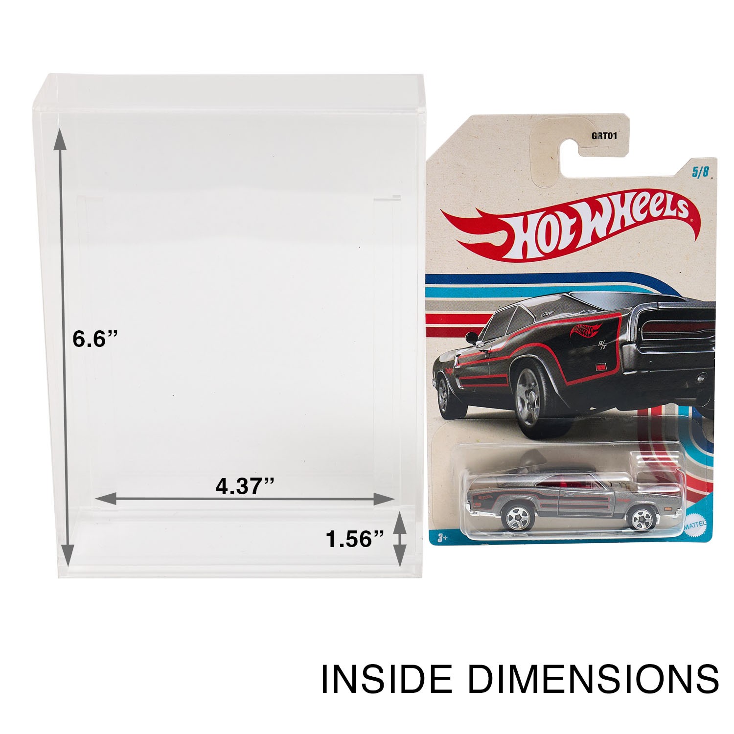 Acrylic Display Case for Hot Wheels and Matchbox Mainline Die Cast Cars