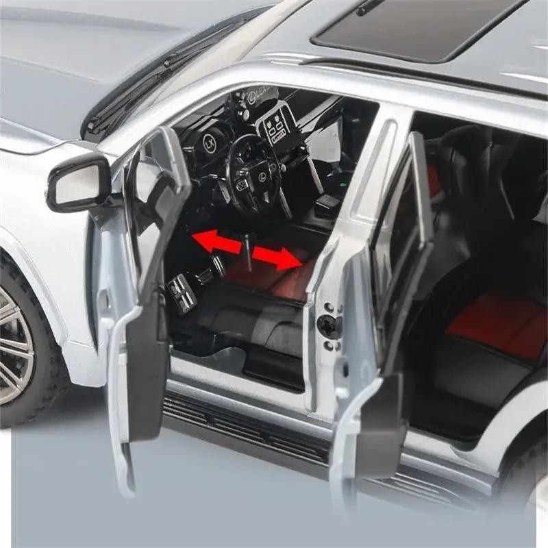1:24 LEXUS LX600 SUV Alloy Diecast Car Model Sound & Light Gift Toy Vehicle NEW