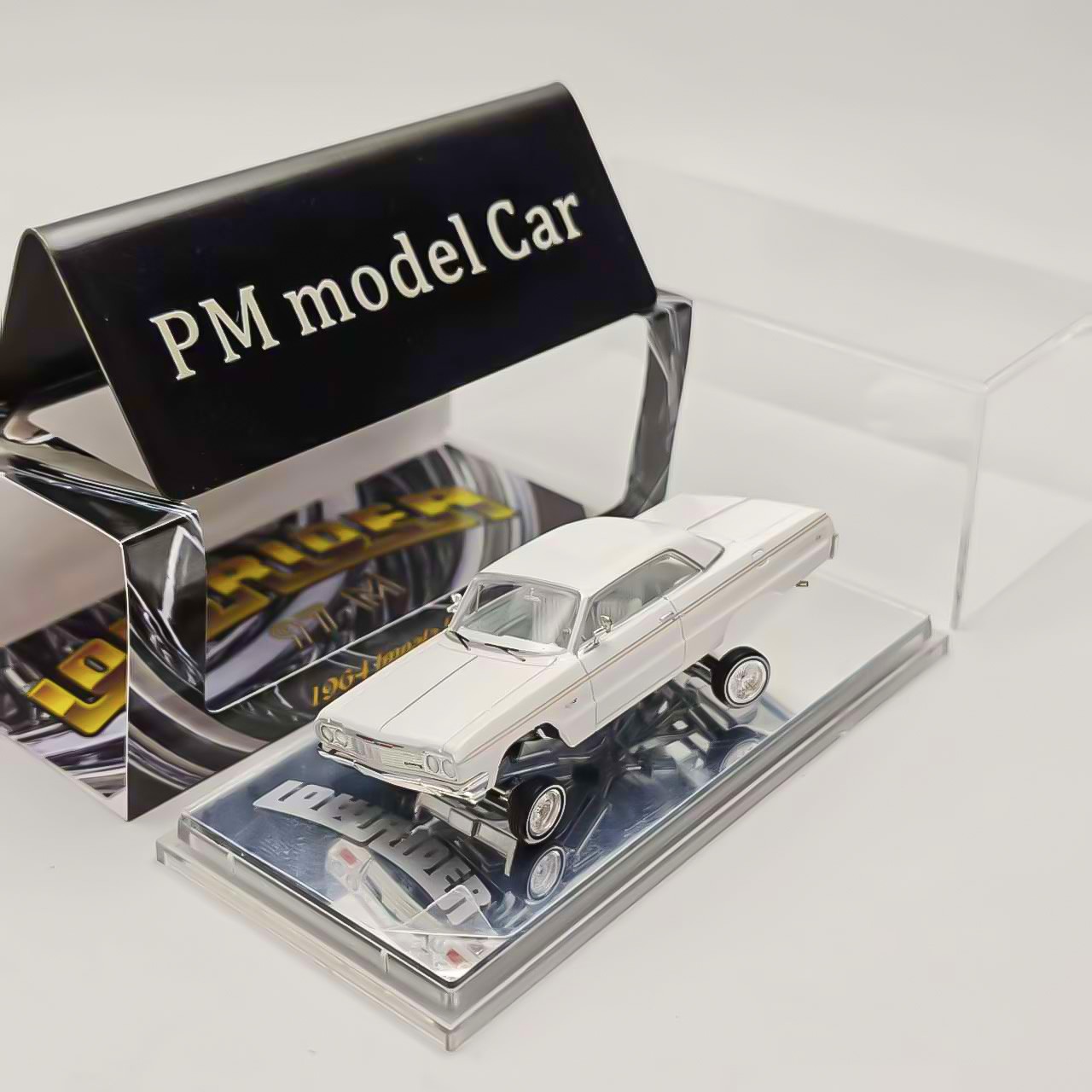 97M 1:64 Corona Impala SS 1964 Lowrider Hydraulic Chassis Diecast Model Car