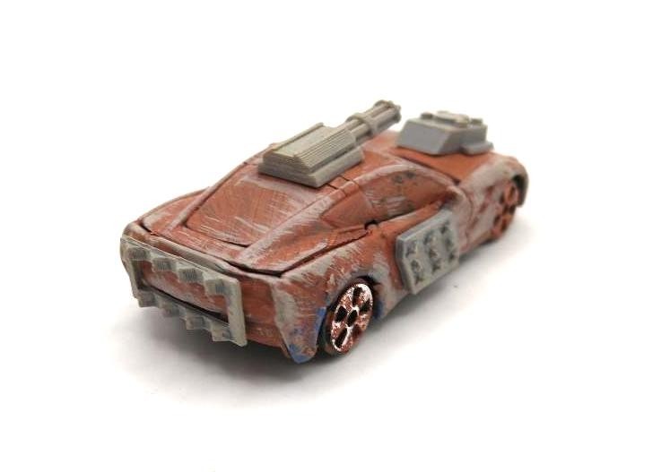 Custom Mad Max Zombie War Wasteland Road Warrior Truck 1/64 Hot Wheels Vehicle