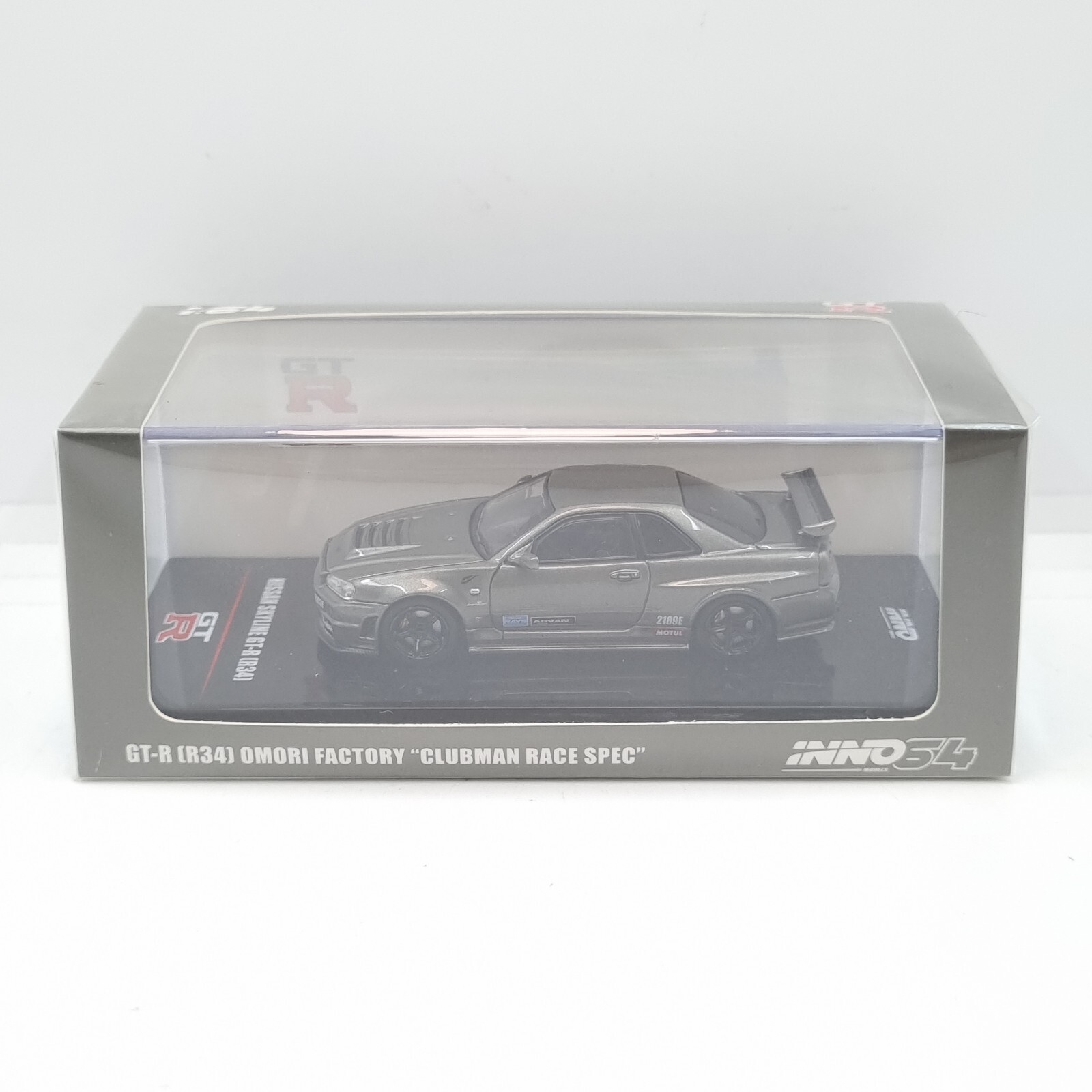 INNO64 NISSAN SKYLINE GT-R R34 OMORI FACTORY CLUBMAN RACE SPEC SEALED