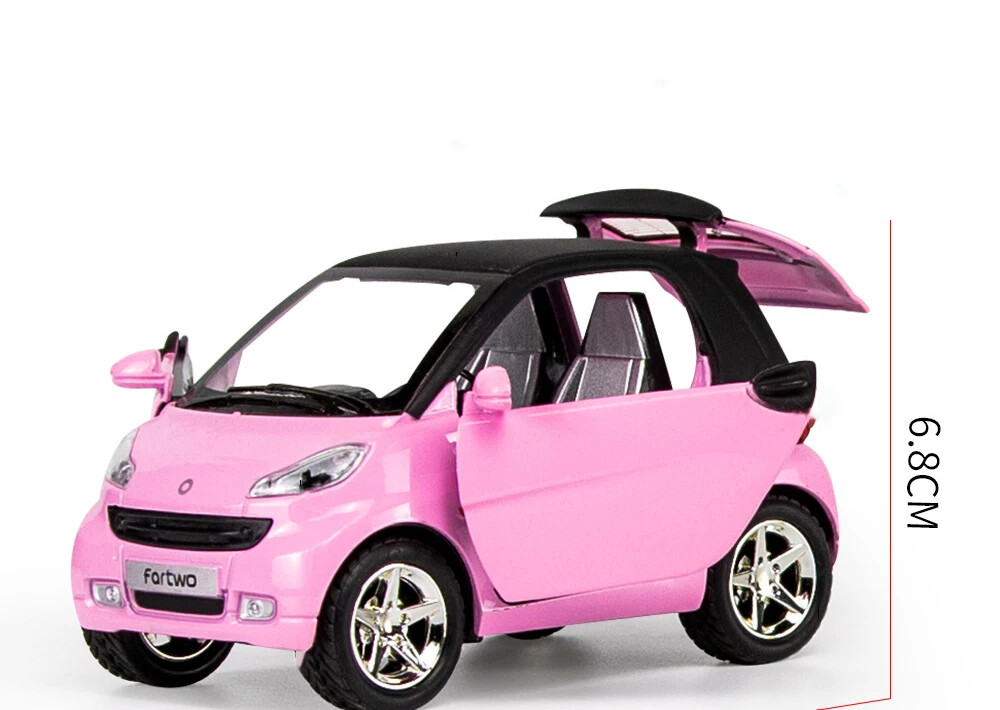 1:24 Car Smart Fortwo Alloy Metal Diecast Vehicle Toy Car Model Metal Car Toys