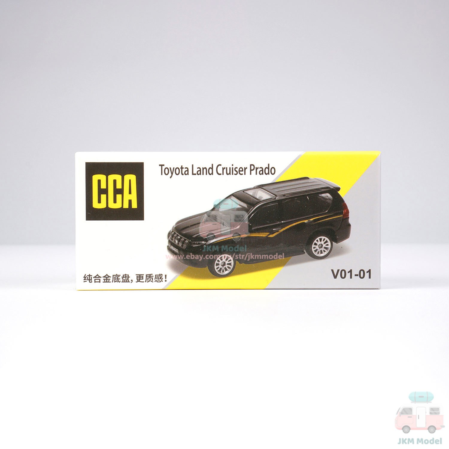1:64 Toyota Land Cruiser Prado Model Car Diecast Vehicle Collection Gift Black
