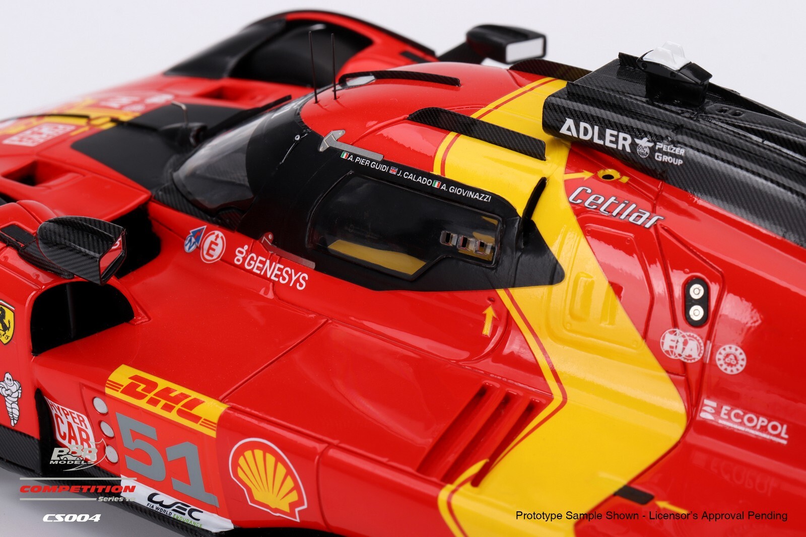 BBR Models 1:18 Ferrari 499P Team AF Corse 2023 #51 WEC 6 Hr of Spa 3rd Place