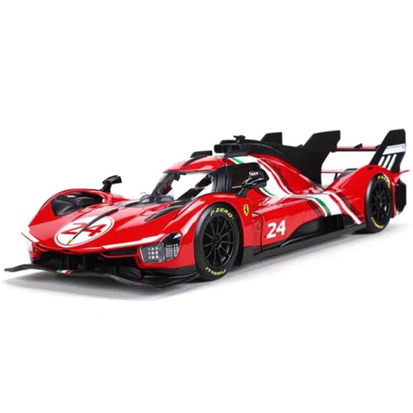 Bburago 1:18 Ferrari 499P Modificata #24 Red Model Car