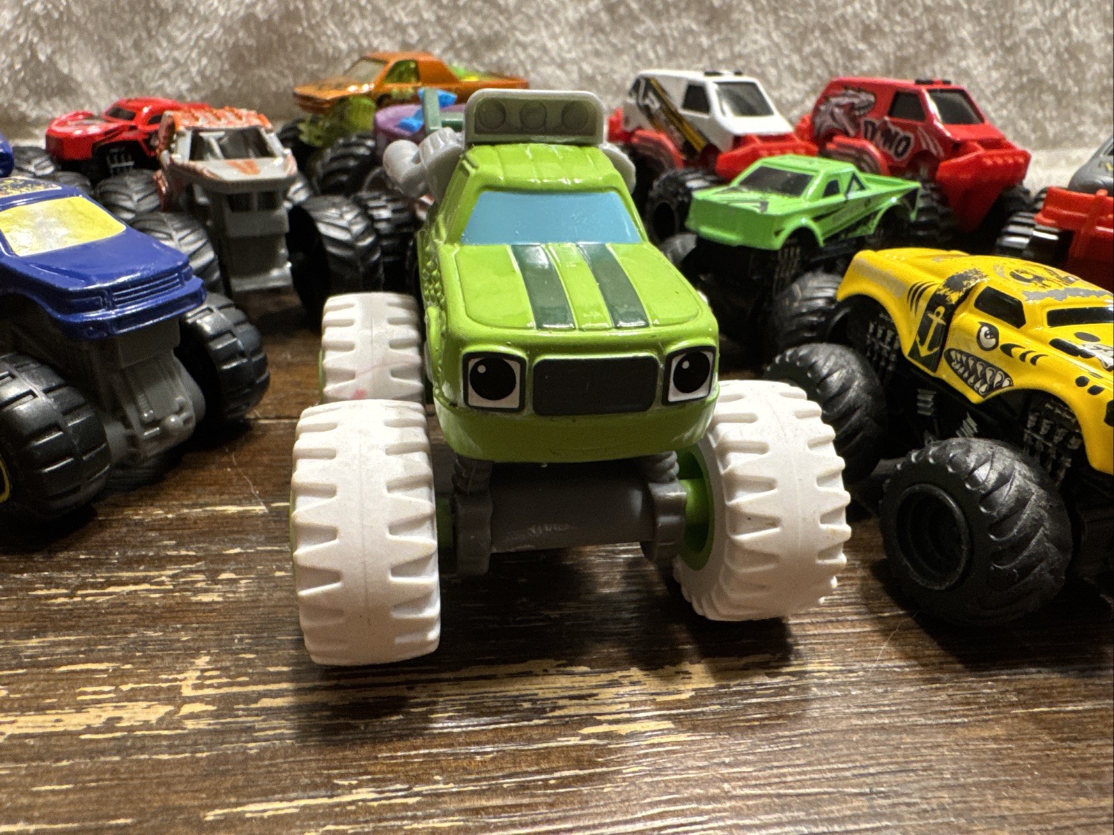 Lot Of 13 Monster Trucks Die-cast And Plastic