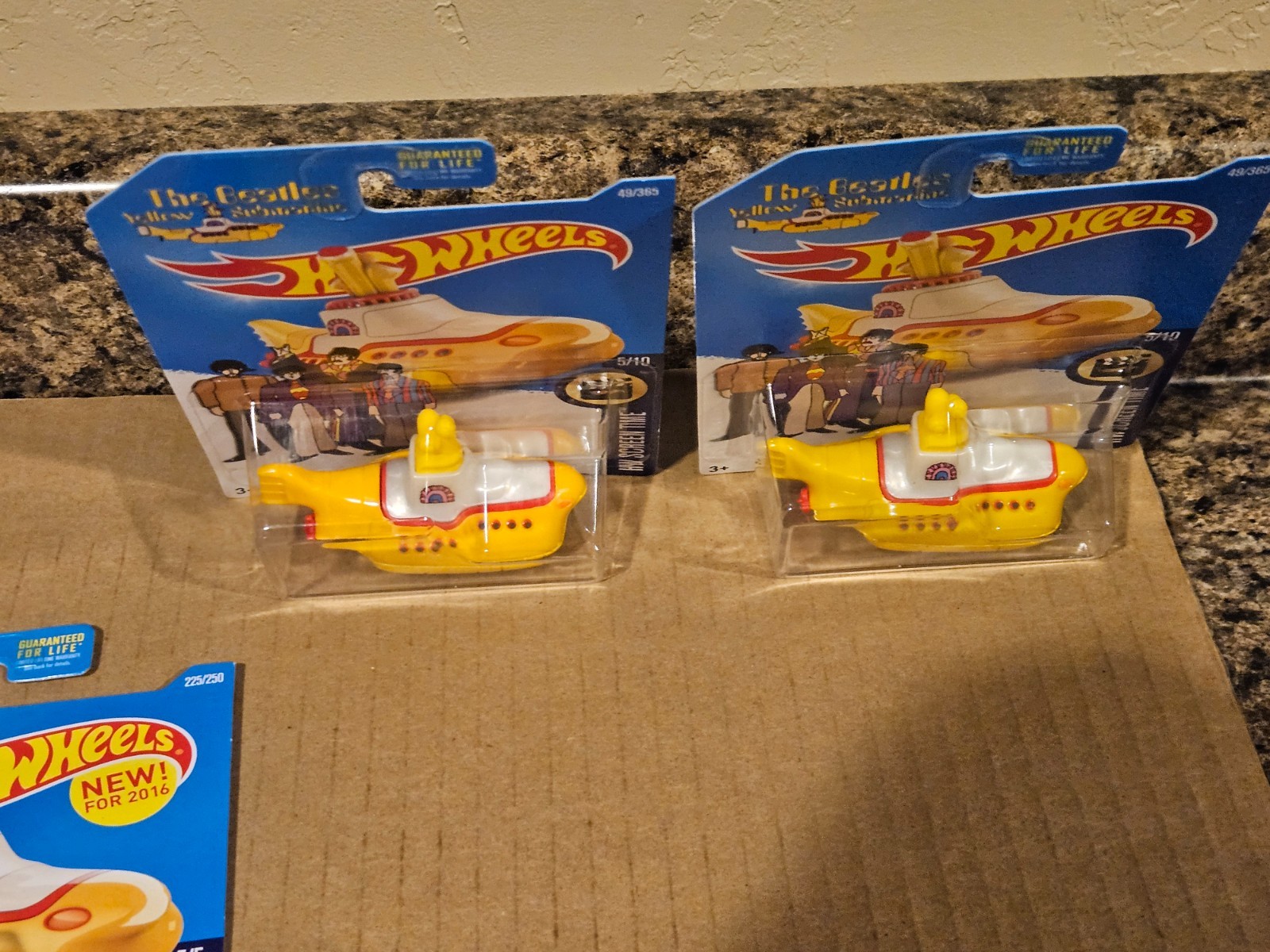 Hot Wheels Lot of 4 The Beatles Yellow Submarine New Models Screen Time
