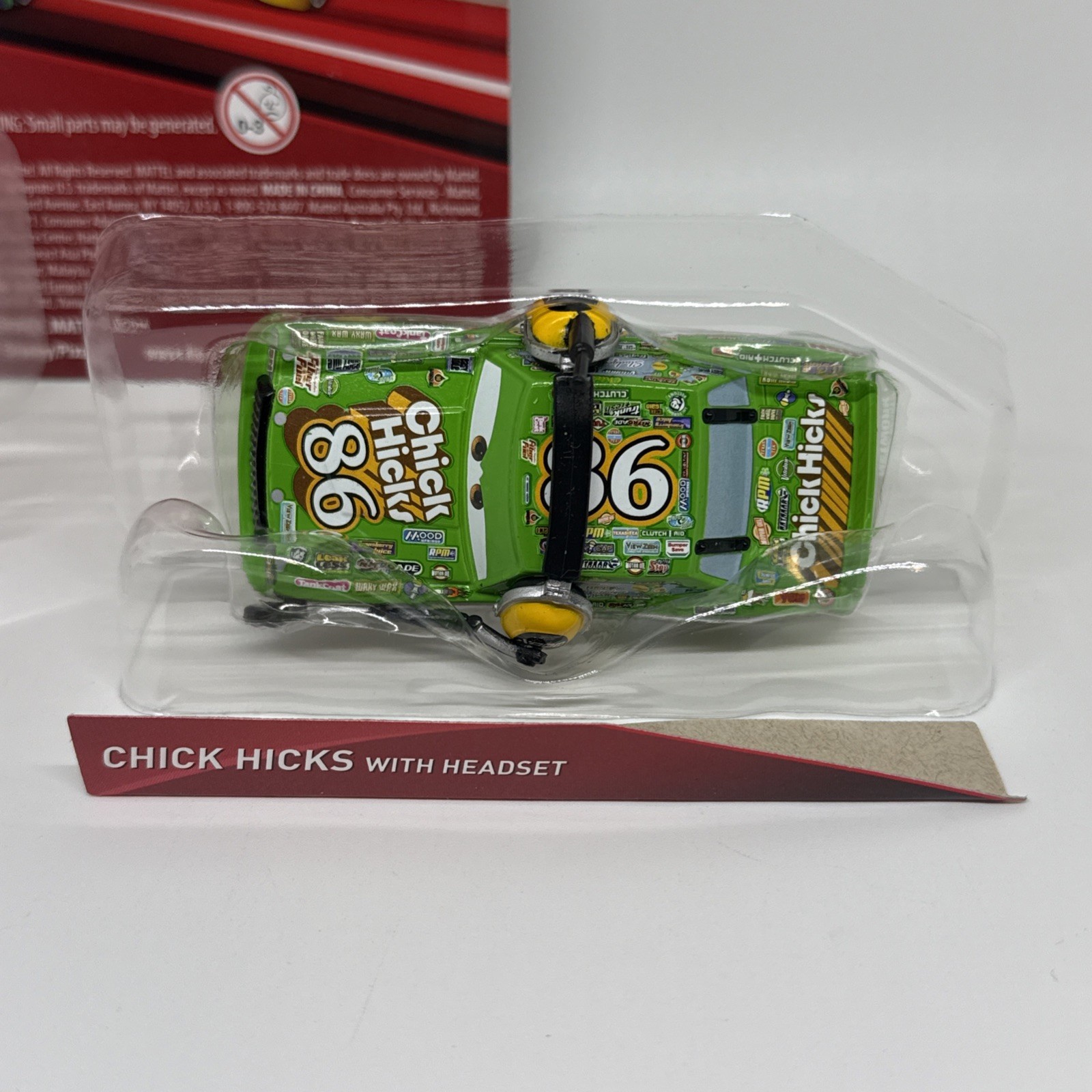 *LOOSE with Box* 2016 Disney Cars 3 CHICK HICKS with Headset 1:55 Diecast Car