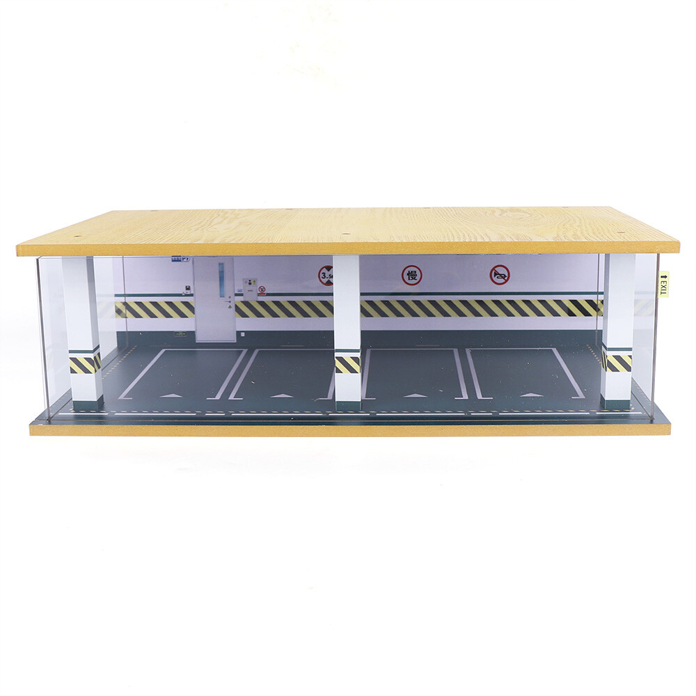 Display Case for Cars Acylic Cover and LED Lighting for 1/24 Scale Diecast Car