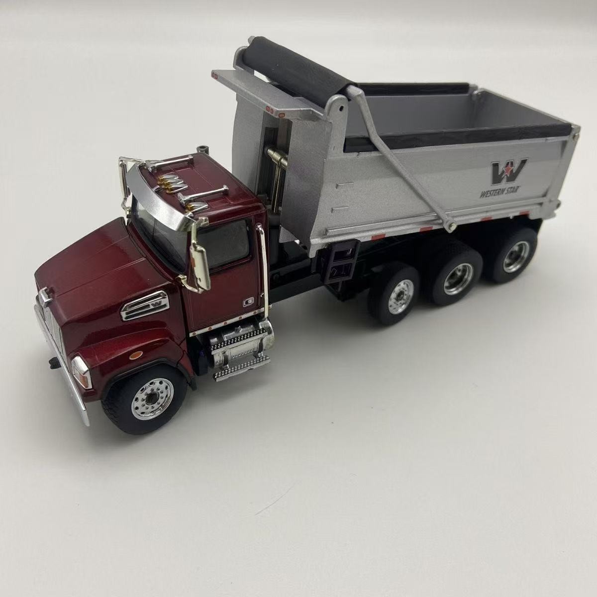 Diecast Masters 1/50 Western Star 4700 SF Dump Truck Metallic Red Model 71032