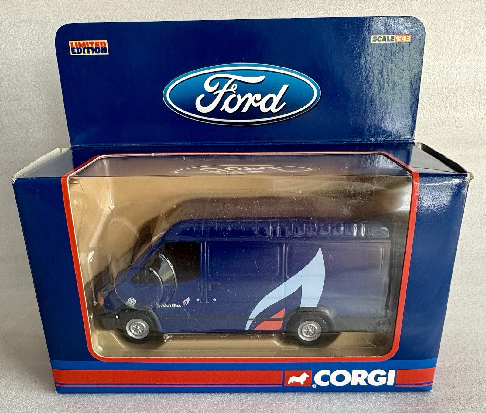 ‘British Gas’ Ford Transit Van – 1:43 Corgi Limited w/ Certificate CC07805 Truck