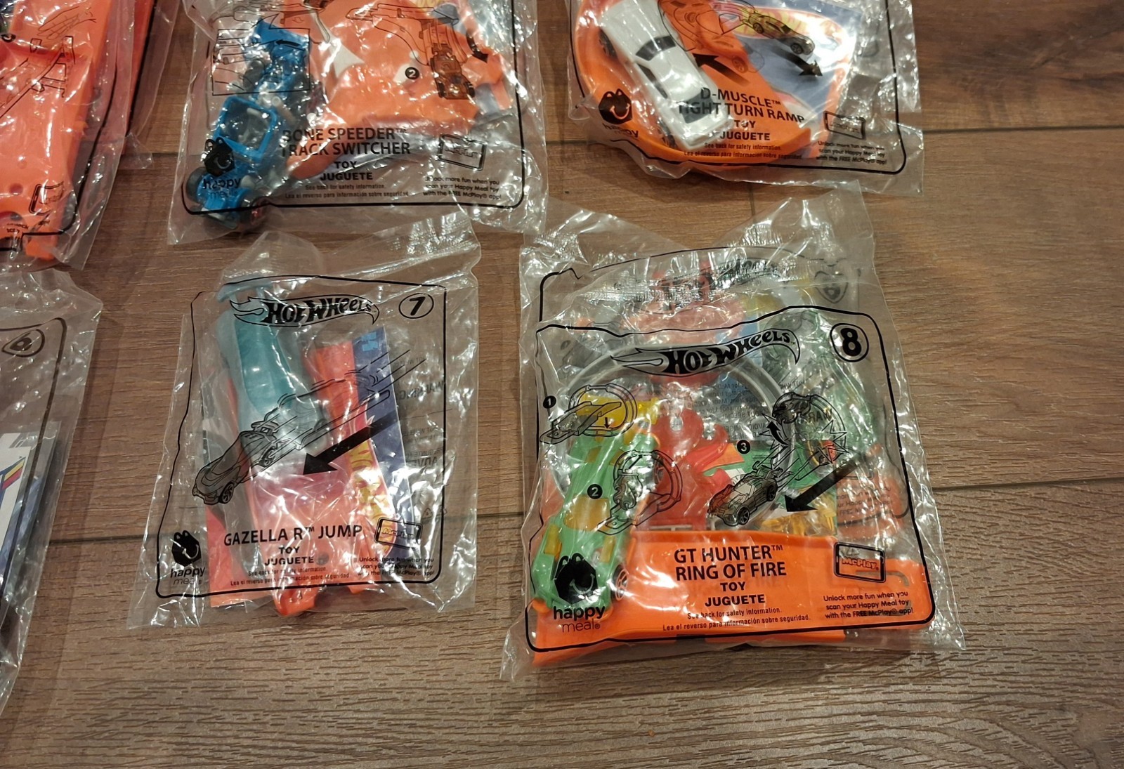 Hot Wheels Complete 2019 McDonald’s Happy Meal Lot of 8 +extras – New in Package