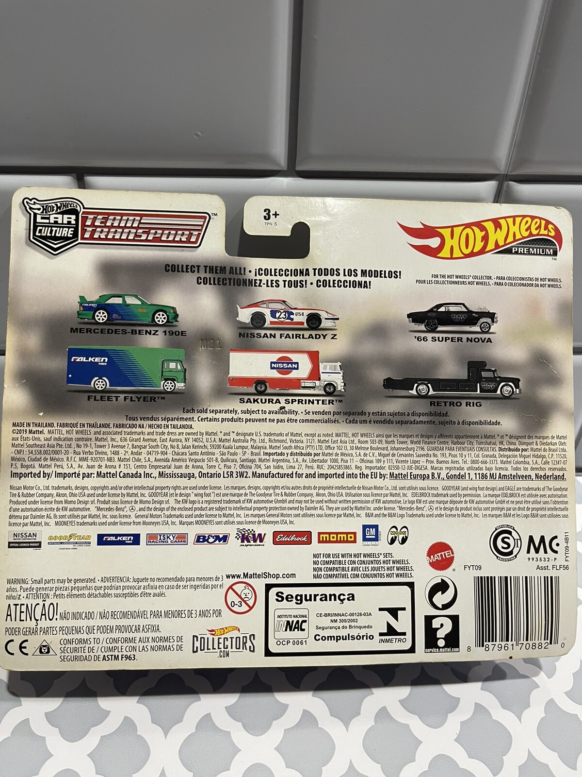 Hot Wheels 2019 Car Culture Team Transport Black ’66 Super Nova Retro Rig #7