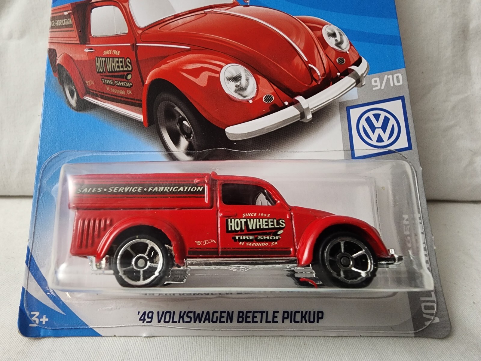 Hot Wheels 2020 Red ’49 Tire Shop Volkswagen Beetle-Pickup 1/64th #A2