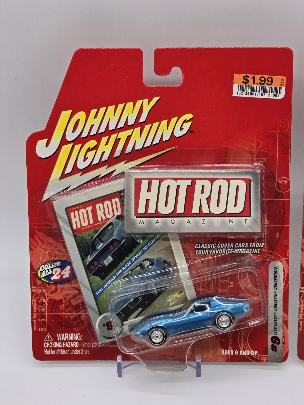 Johnny Lightning – Hot Rod Series – 2 Car Lot – Chevy Corvette & Funny Car