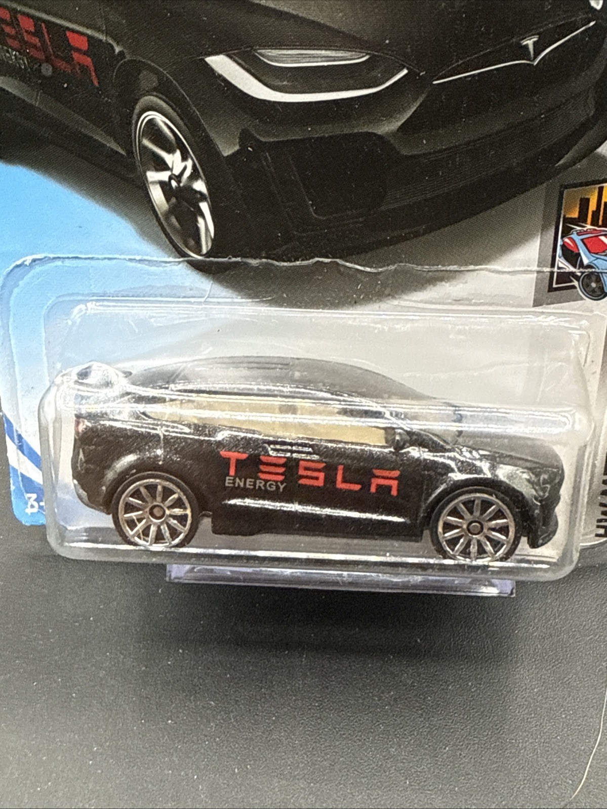 2017 Hot Wheels BLACK TESLA MODEL X 328/365 HW Metro