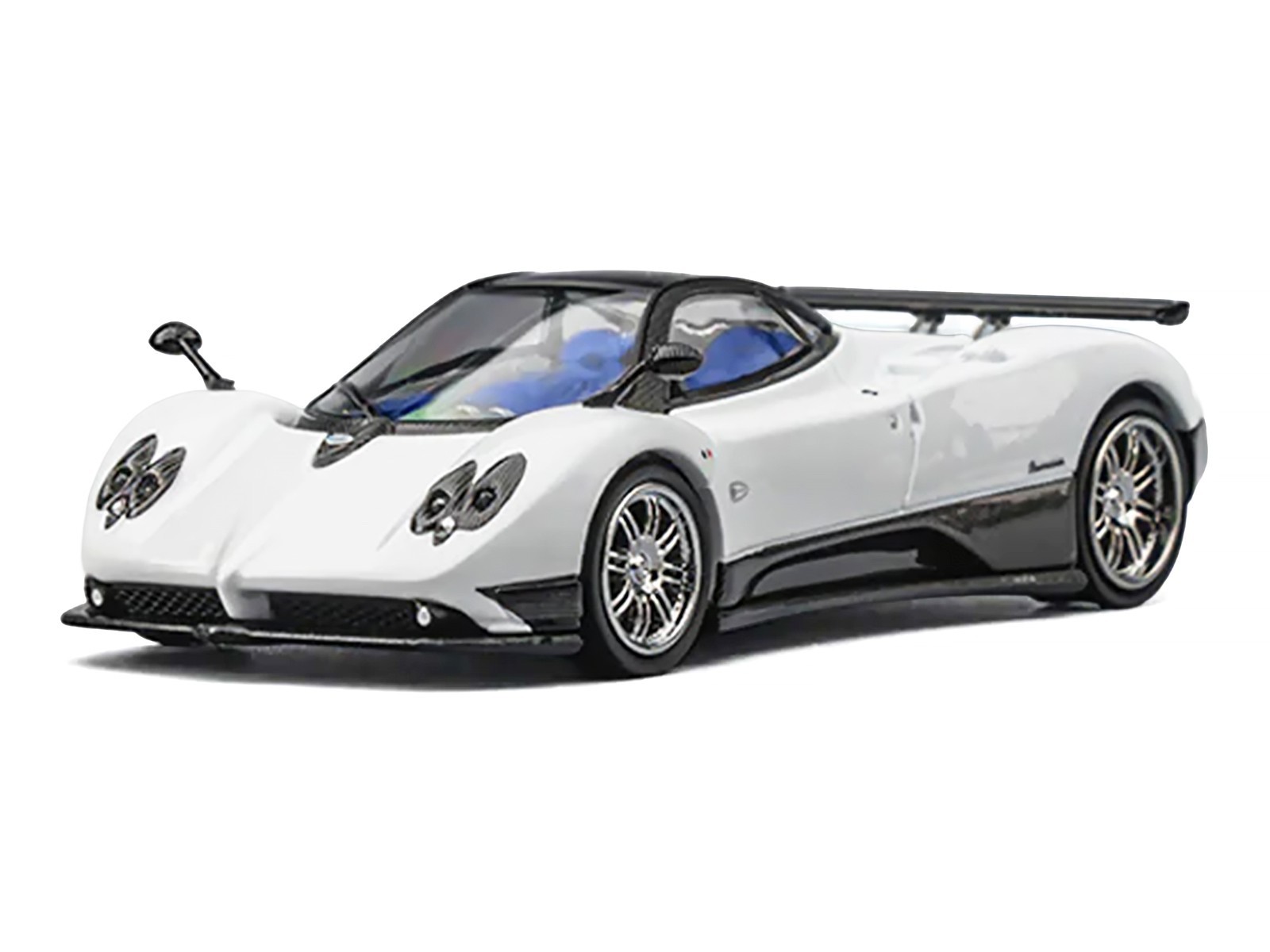 PAGANI ZONDA F PEARL WHITE 1/64 DIECAST MODEL CAR BY CM MODEL CM64-ZONDAF-01