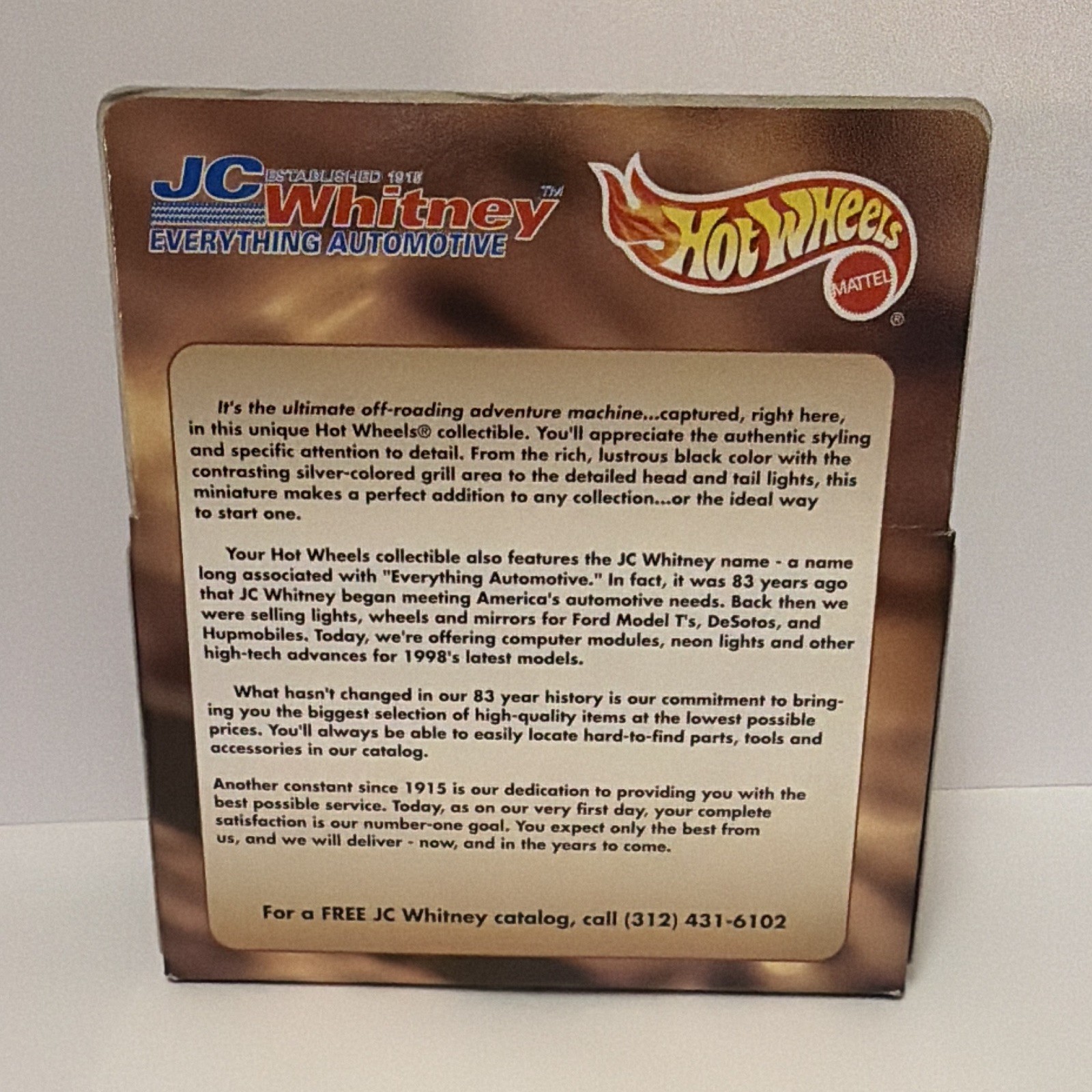 Hot Wheels JC Whitney Jeep CJ-7 1998 Jeep Trailbuster Special Edition ORRR wheel