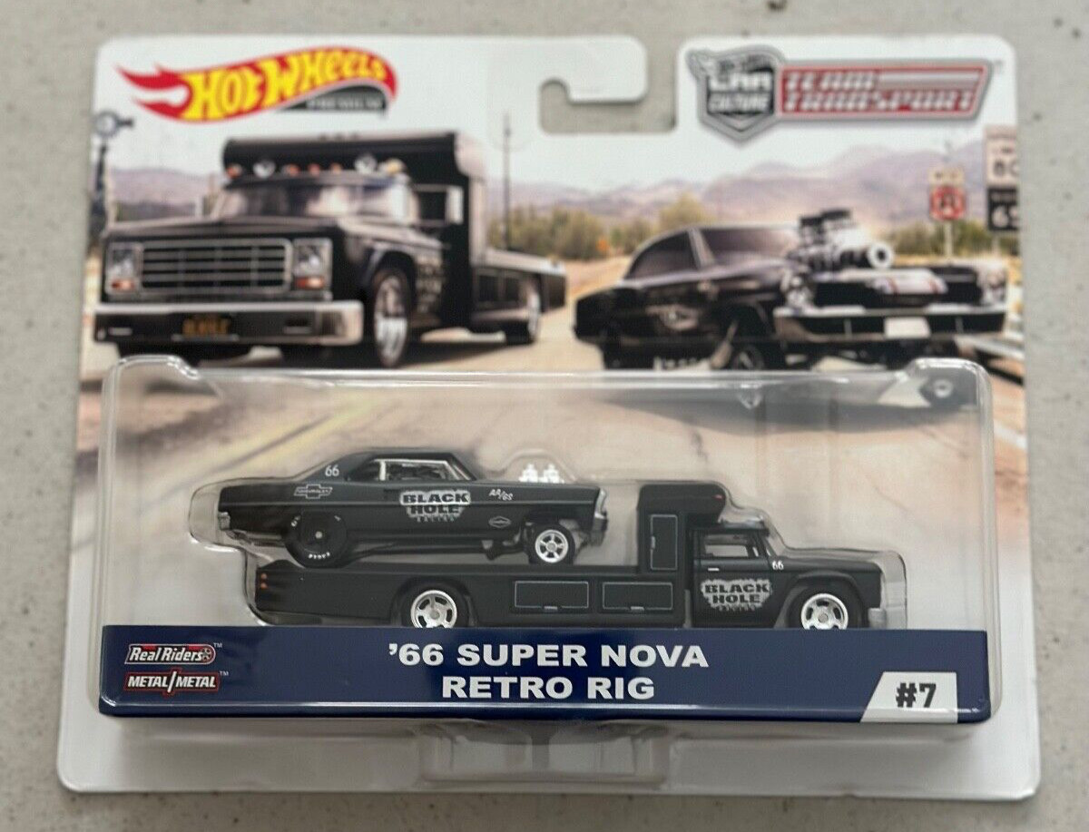 Hot Wheels Team Transport 7 66 SUPER NOVA RETRO RIG BLACK HOLE Car Culture