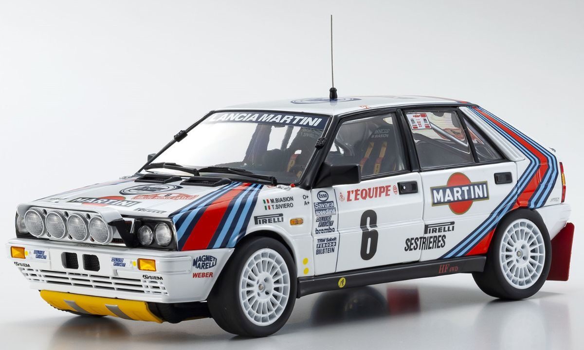 Lancia Delta HF 4WD #6 in 1:18 scale by Kyosho Diecast Models