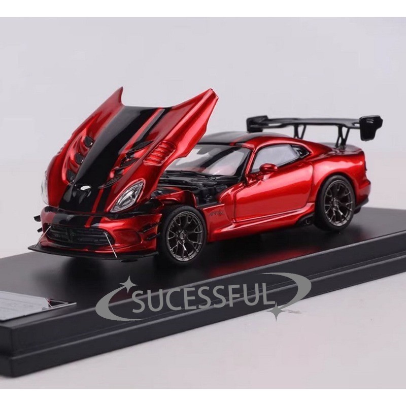 DCM 1:64 Dodge Viper ACR Red/Black Diecast Car Model New In Box Gift