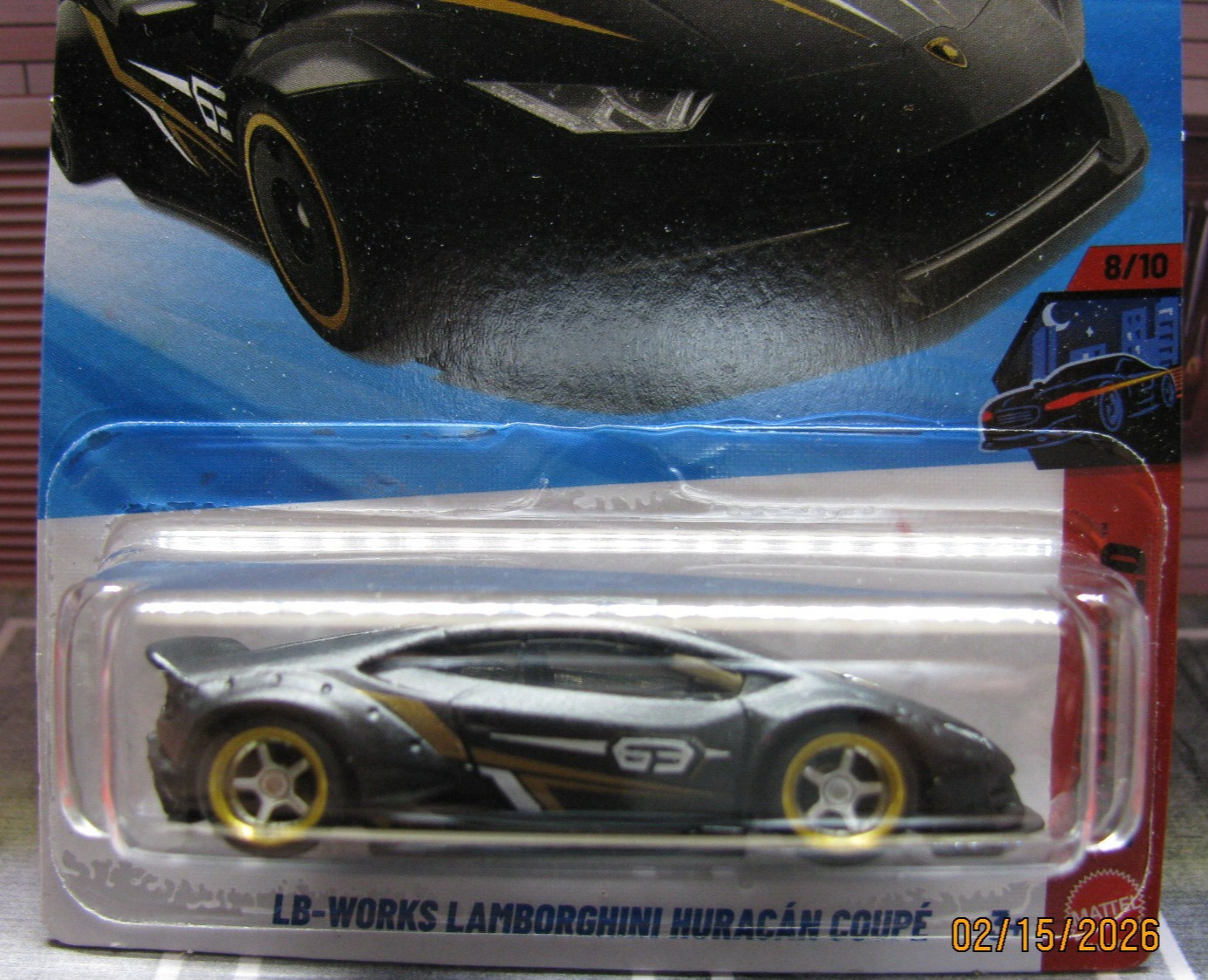 2026 Hot Wheels Black LB-Works Lamborghini Huracan Coupe w/Real Rider Wheel Swap