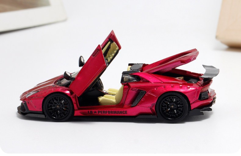 RM 1:64 Purple Aventador LP700-4 Sports Model Diecast Metal Car