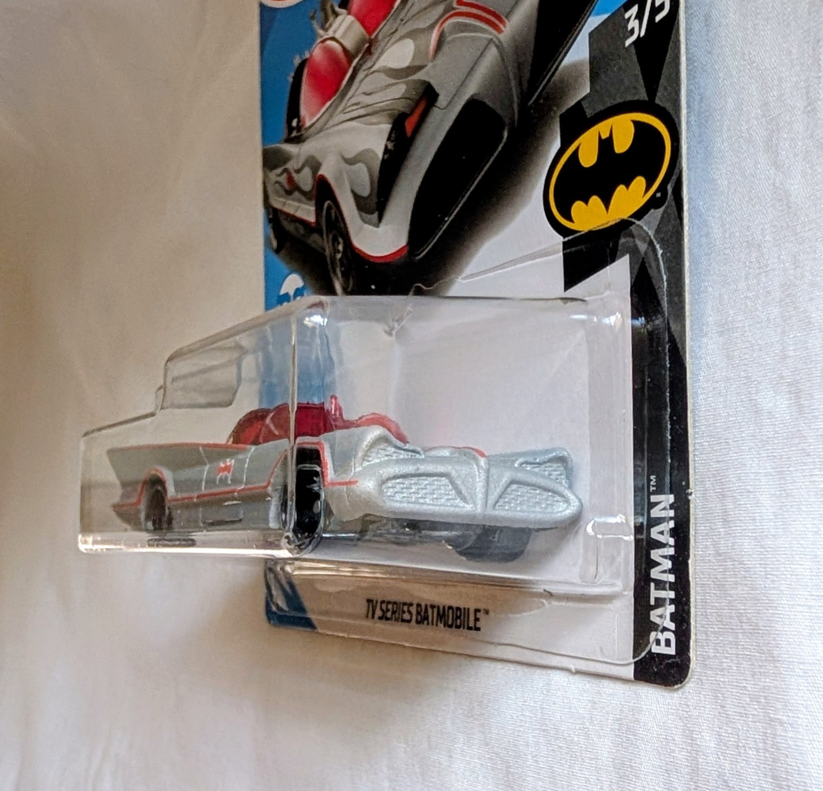 Hot Wheels Classic TV Series Batmobile Silver 2019 HW Batman 3/5 118/250 FYB90