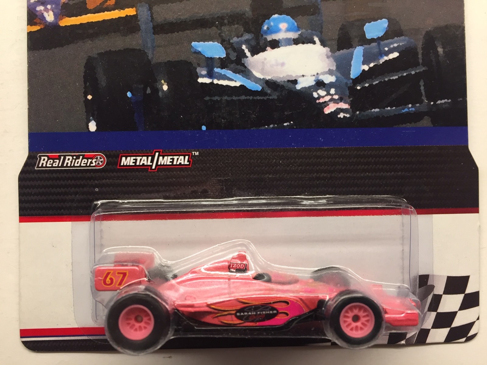Hot Wheels Racing Izod Indycar Series Pink Sarah Fisher #67 Real Riders