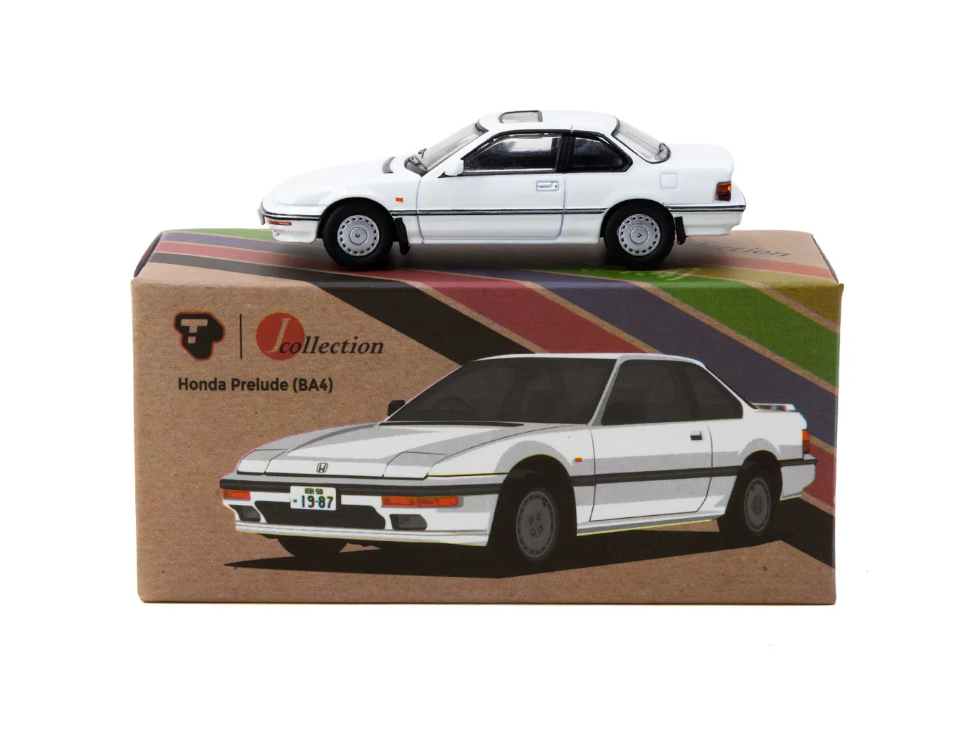 1:64 Honda Prelude (BA4) — White — Tarmac Works x J Collection