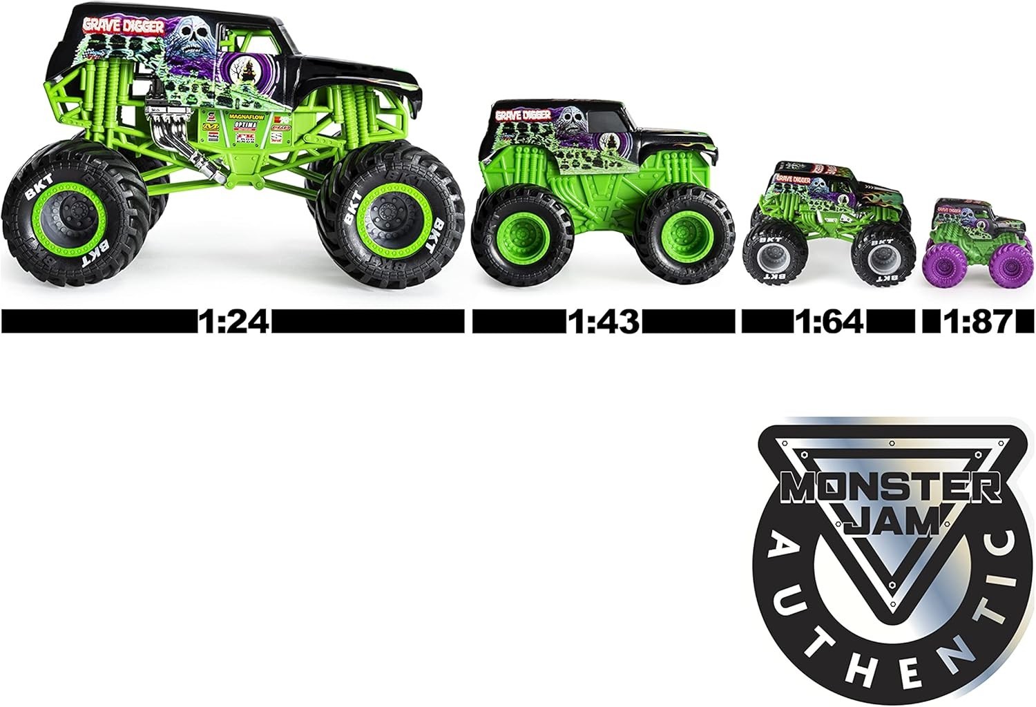 5 Pack Mini Collectible Monster Trucks with Mystery Truck – Epic Kid’s Play Set