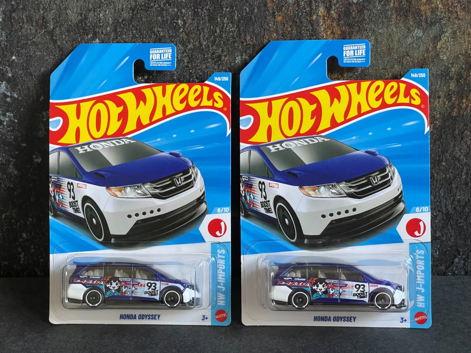 2026 Hot Wheels 💙 HONDA ODYSSEY 💙 HW J-Imports Series #149 Blue ~ LOT of 2