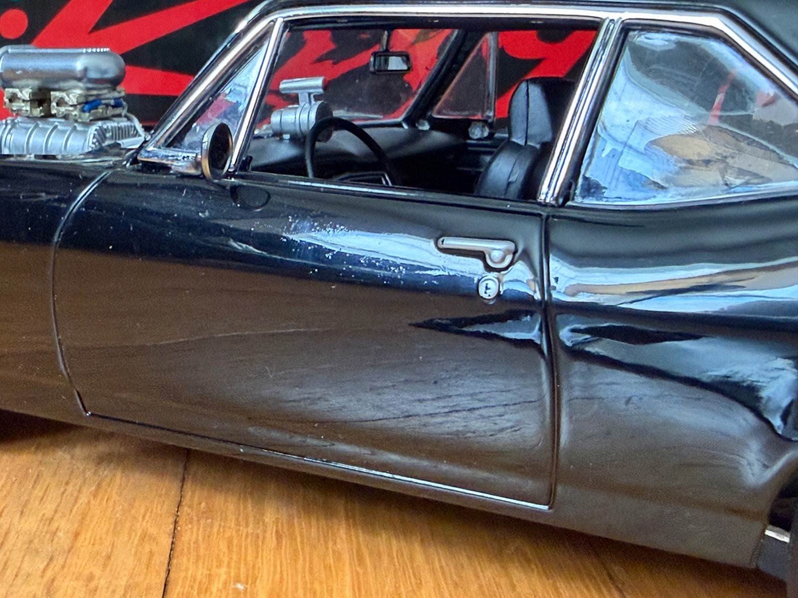 GMP 1320 Kings 1970 Chevy Nova Diecast Model Street Rod Black 1/18 pro street