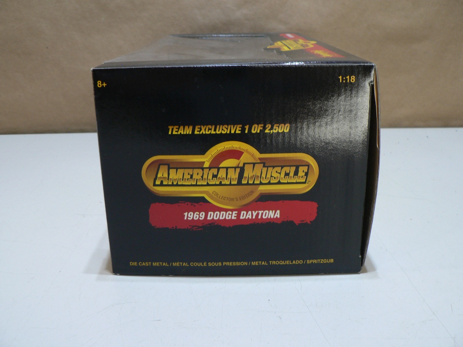 Vintage Ertl American Muscle 1969 White Dodge Charger Hemi Daytona Die Cast